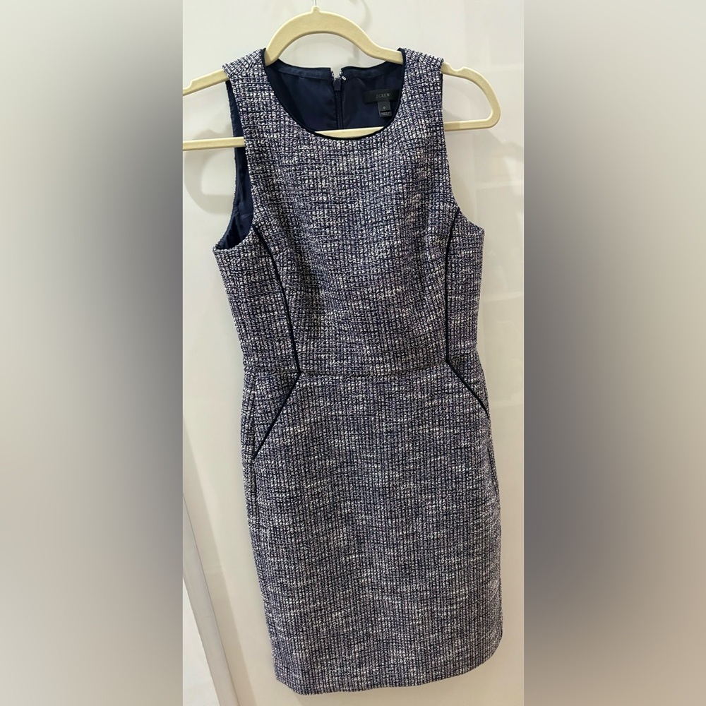 J. Crew Holiday sparkly tweed sheath dress XS / 0